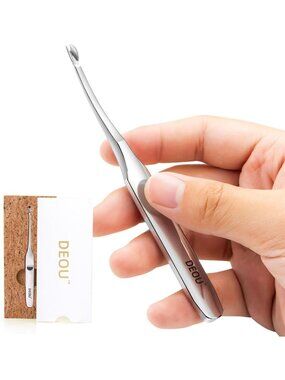 Ergonomic Stainless Steel Cuticle Trimmer & Pusher Tool for Nail Care, Dead Skin
